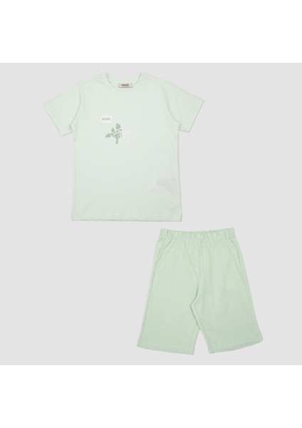 Erkek Çocuk Dinazor Baskılı Pijama Takımı