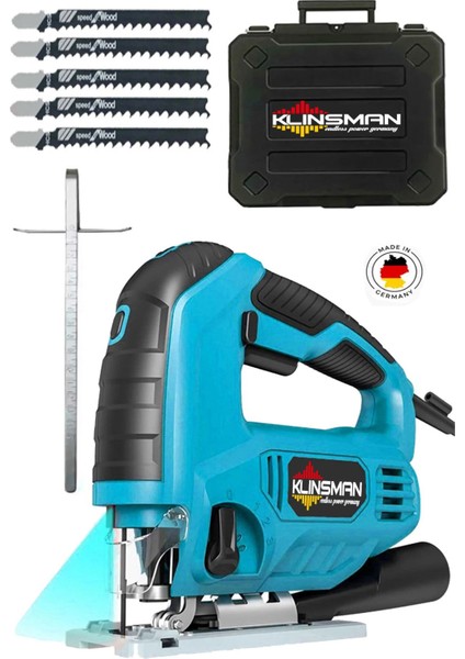 Alman 9900W Lazerli Metal Şanzuman 6 Kademe Devir ve Pandül Ayarlı Dekupaj Testere Çantalı