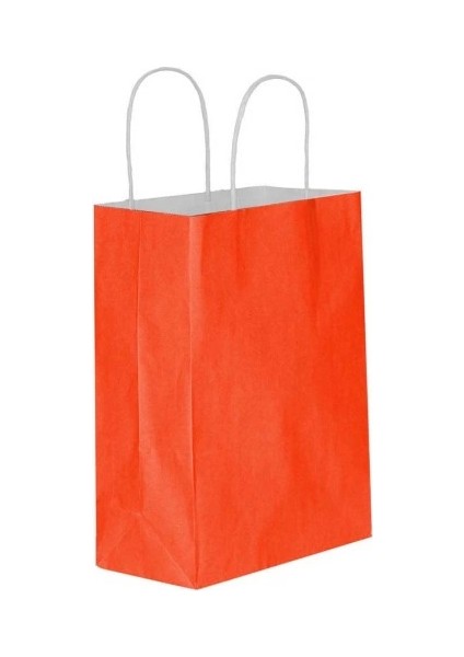Kırmızı Kağıt Hediye ve Alışveriş Çantası (45X12X50) 25 Adet