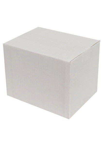 20 x 15 x 15 cm Tek Oluklu Koli - Beyaz