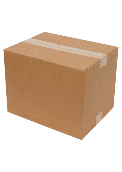 28 x 18,5 x 37 cm Tek Oluklu Koli - Kraft