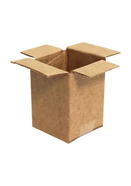 3 x 3 x 4 cm Tek Oluklu Koli - Kraft