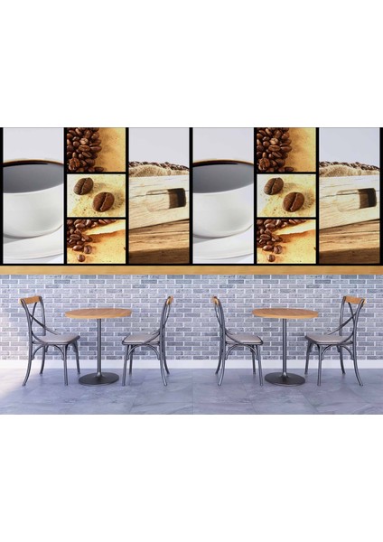Kahve Temalı Cafe Duvar Kağıdı Baskı fırsatları