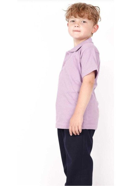 Unısex Çocuk Genç Polo Yaka Kısa Kol Normal Kalıp Düz Basic Okul Lise T-Shırt fiyatları