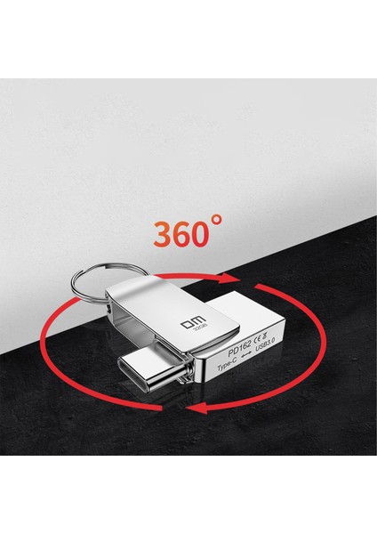 Dm PD162 Metal Type-C Usb3.0 Otg Flash Bellek 32GB