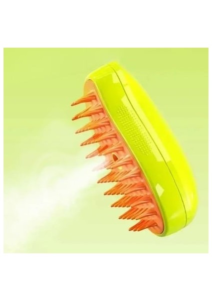 Yumuşak Silikon Uçlu Buharlı Köpek ve Kedi Tüy Tarama Tarağı Yıkama Fırçası