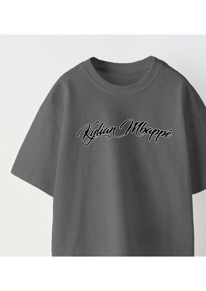 Euro 2024'ÜN Genç Yıldızları Kylian Mbappe Baskılı Füme Çocuk T-Shirt fırsatları