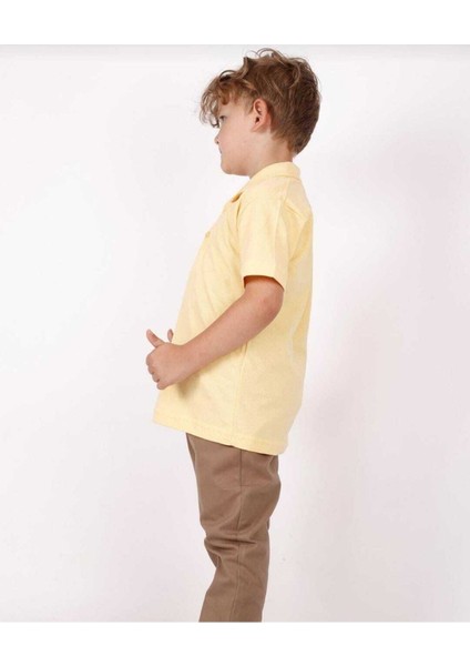 Unısex Çocuk Genç Polo Yaka Kısa Kol Normal Kalıp Düz Basic Okul Lise T-Shırt fiyatları