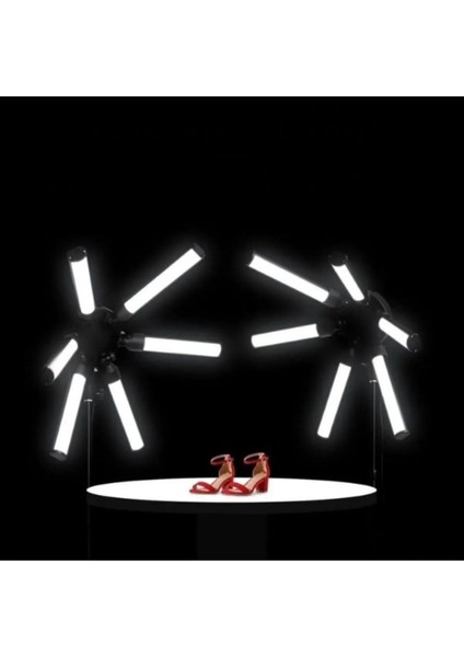 BLD-34 Ring Light 6 Tüp Reklam Makyaj Model Profesyonel Yıldız LED Stüdyo Çekim Fotoğraf Işığı fiyatları