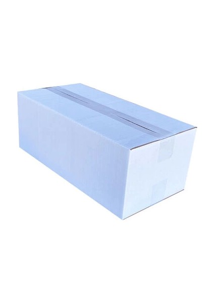 40 x 20 x 15 cm Tek Oluklu Koli - Beyaz