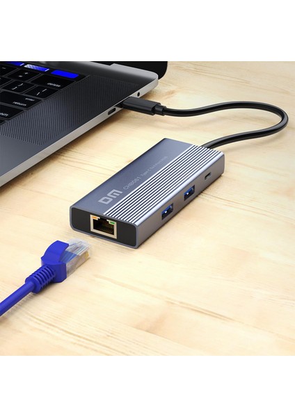 CHB061 Type-C To 4K HDMI 3*usb3.0 Gigabit Ethernet Pd 60W Çoklayıcı Hub