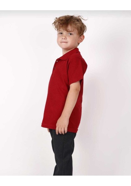 Unısex Çocuk Genç Polo Yaka Kısa Kol Normal Kalıp Düz Basic Okul Lise T-Shırt fiyatları