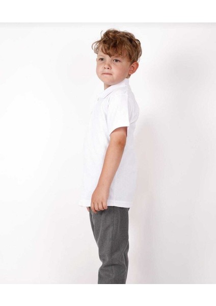 Unısex Çocuk Genç Polo Yaka Kısa Kol Normal Kalıp Düz Basic Okul Lise T-Shırt fiyatları