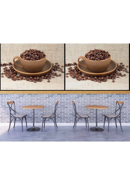 Fincanda Kahveli Cafe Duvar Kağıdı Baskı fırsatları