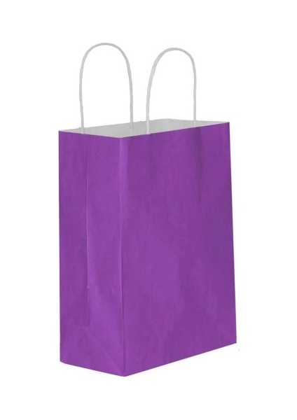 Mor Kağıt Hediye ve Alışveriş Çantası (31X12X41) 2000 Adet