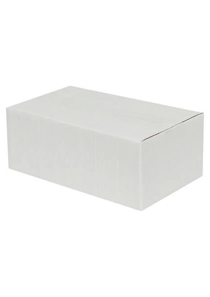 20 x 15 x 10 cm Tek Oluklu Koli - Beyaz