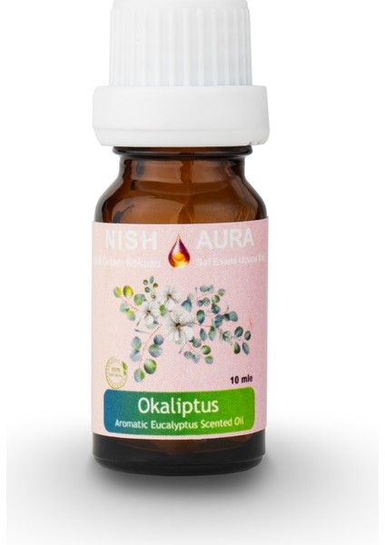 10ML Okaliptüs-Eucalyptus Oda Kokusu Aromatik Esansiyel Uçucu Yağ Buhurdanlık Yağı Difüzör Esansı Aromaterapi Doğal Ortam Kokusu