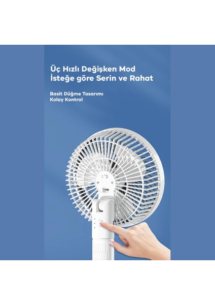 1200MAH Klipsli Masaüstü Vantilatör, Portatif, Taşınabilir Hafif Fan, Ofis, Ev Için Mini Fan