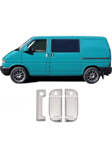 Vw T4 Transporter 1990-2003 Kapı Kolu P.çelik 3 kapı 7 prç.