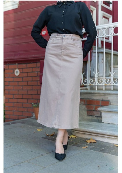 Ara Boy Likralı Gabardin Etek - Siyah fırsatları