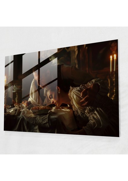 Caravaggio Stili Cam Sanatı - Caravaggio, Caravaggio Stili, Cam Sanatı, Ev Dekorasyonu, 45X30