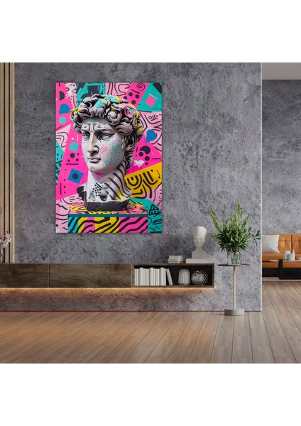 Canlı Yunan Heykeli Kanvas Tablo - Klasisizm ve Popart, Kanvas Tablo, Duvar Dekorasyonu, 30X50