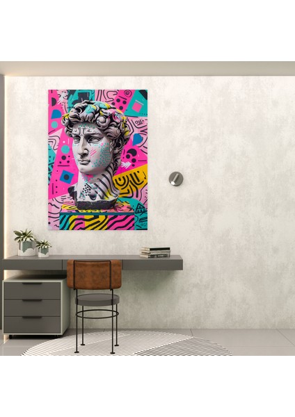 Canlı Yunan Heykeli Kanvas Tablo - Klasisizm ve Popart, Kanvas Tablo, Duvar Dekorasyonu, 30X50