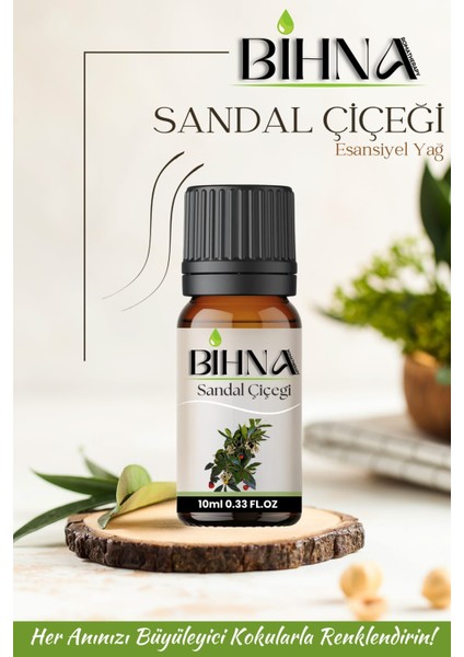 Sandal Ağacı Esansiyel Yağı 10 ml - Ferah Oda Kokusu , Büyüleyici Koku