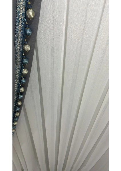 Armür Tül Vakko Simli Bambu Tül Perde 1x2 Sık Pile modelleri