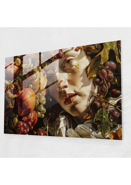 Caravaggio Stili Cam Baskı - Caravaggio, Cam Baskı, Ev Dekorasyonu, Caravaggio Stili, 45X30