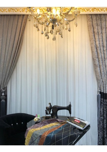 Keten Şantuk Tül Perde 1x3 Sık Pile fiyatları