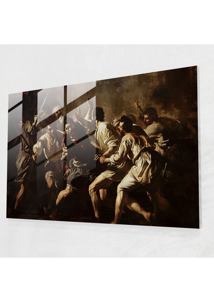 Tarihi Etkinlik Caravaggio Stili Cam Duvar Sanatı - Caravaggio, Caravaggio Stili, Modern Sanat, Ev Dekorasyonu, 70X50