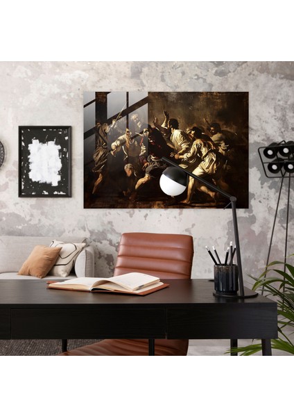 Tarihi Etkinlik Caravaggio Stili Cam Duvar Sanatı - Caravaggio, Caravaggio Stili, Modern Sanat, Ev Dekorasyonu, 70X50 modelleri