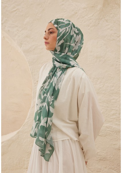 Petunia Desen Rami Şal Zümrüt fiyatları