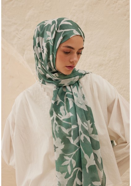 Petunia Desen Rami Şal Zümrüt fırsatları