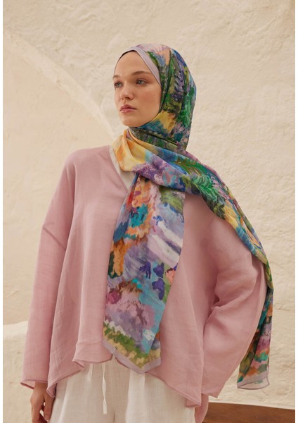 Esther Desen Rami Şal Lavanta