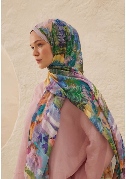 Esther Desen Rami Şal Lavanta modelleri