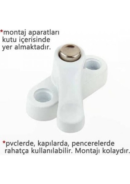 Pvc Kapı Pencere Emniyet Kilidi - Pimapen Kilidi - Çelik - 6 Adet