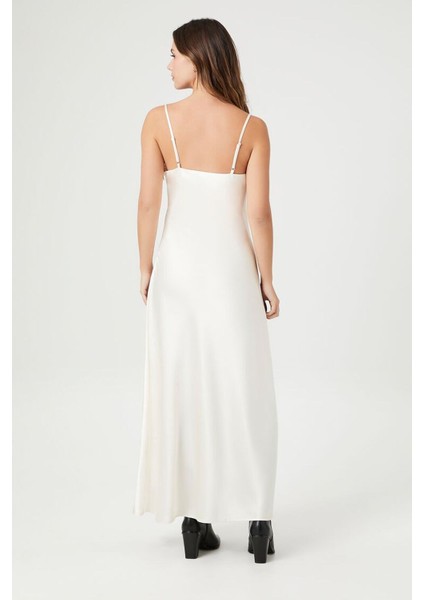 Zishan Saten At Grafikli Maxi Slip Elbise Özel Tasarım Siyah Beyaz Kadın Ryn-004 fiyatları