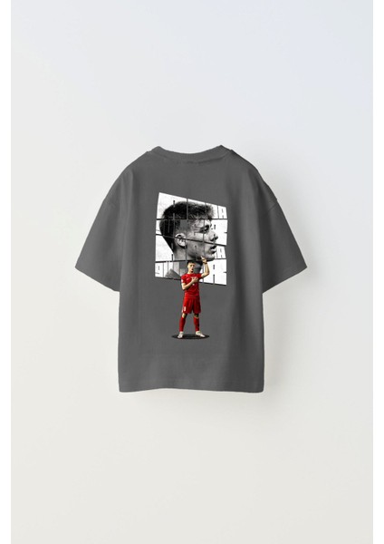 Euro 2024'ÜN Genç Yıldızları Arda Güler Baskılı Füme Çocuk T-Shirt