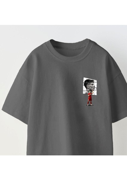 Euro 2024'ÜN Genç Yıldızları Arda Güler Baskılı Füme Çocuk T-Shirt fırsatları