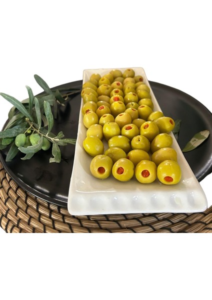Yeşil Biber Dolgulu Zeytin Iri Boy1 kg