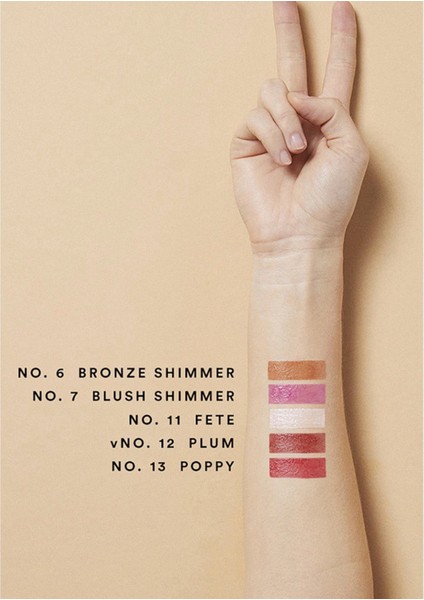 Ruj Allık Lip Cheek Eye Dudak Renkli Işıltılı Nemlendirici Multi Stick Clean Beauty Tinted Blush indirimleri