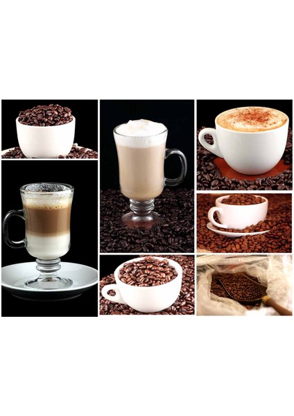Kahve Çeşitleri Cafe Duvar Kağıdı Baskı