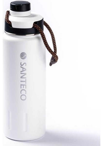 Beyaz Çift Katmanlı Paslanmaz Çelik Termos 710ML