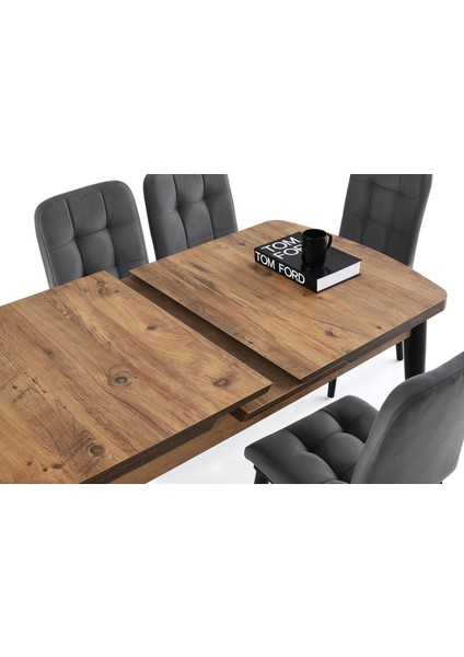 Kelebek Açılır Mdf Mutfak Masa Sandalye Takımı 75X130CM fiyatları