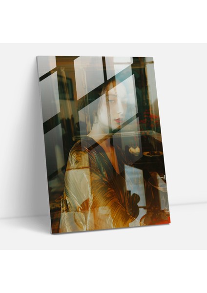 Johannes Vermeer Glass Print Modern Art - Johannes Vermeer, Johannes Vermeer, Glass Print, Wall Decoration, 25X35