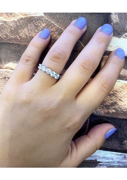 Kadın 5 Taş Gümüş Yüzük fiyatları