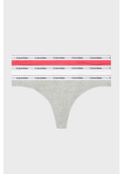 Streç Pamuklu 3 Pack Tanga Külot 000QD5209ENP4 Bayan Külot 000QD5209E Np4 fiyatları