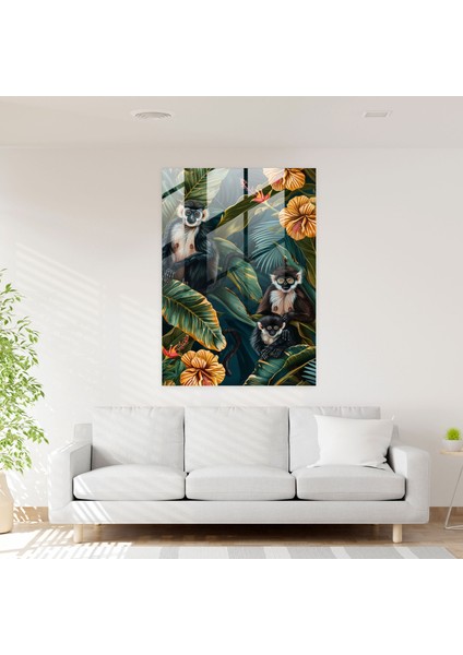 Frida Kahlo Style Glass Art - Frida Kahlo Eserleri, Home Decoration, Frida Kahlo Style, Glass Wall Art, 30X45 modelleri